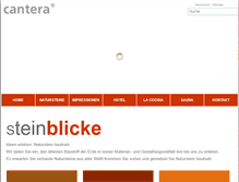 Tablet Screenshot of cantera.de